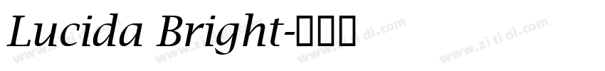 Lucida Bright字体转换